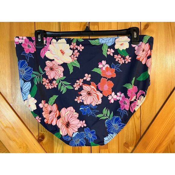 Liz Claiborne Womens Comfort Waistband Brief Bikini Swimsuit Bottom Plus 20W nwt - Picture 3 of 5